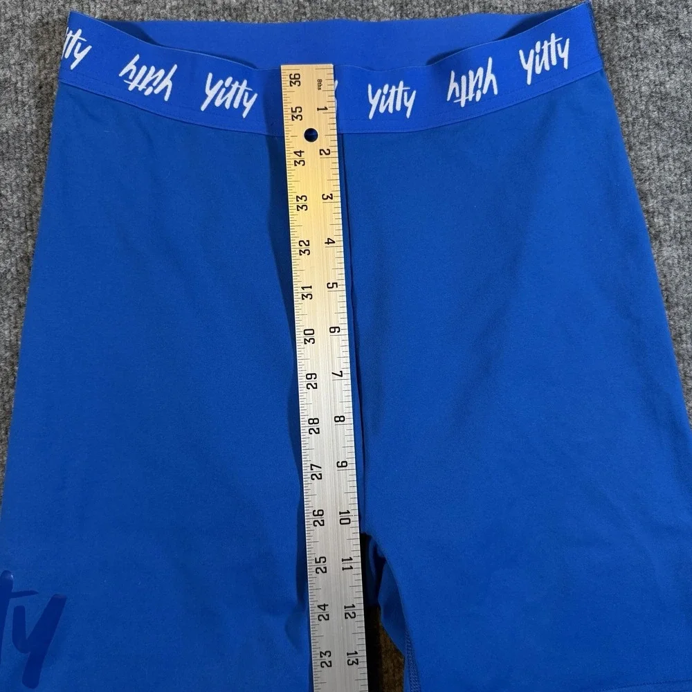 Fabletics‎ Yitty Major Label Shaping High Waist Bike Shorts Blue Womens S